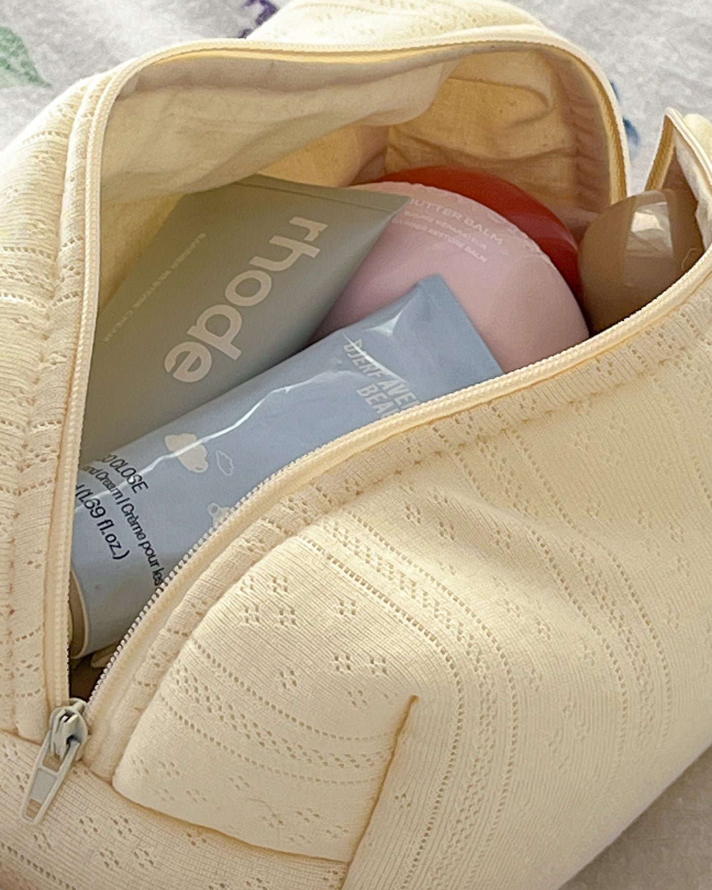 Soft Yellow Beauty Case