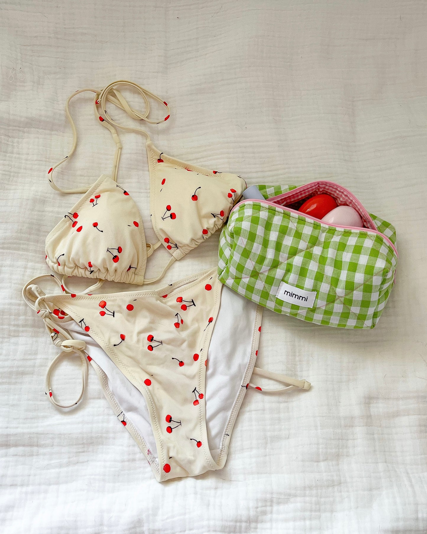 Vichy in Green Beauty Case