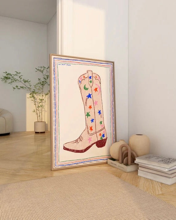 Cowboy Boot Poster