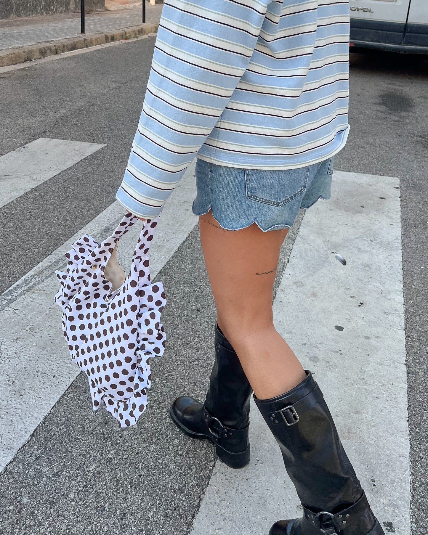 Brown Dot Bag
