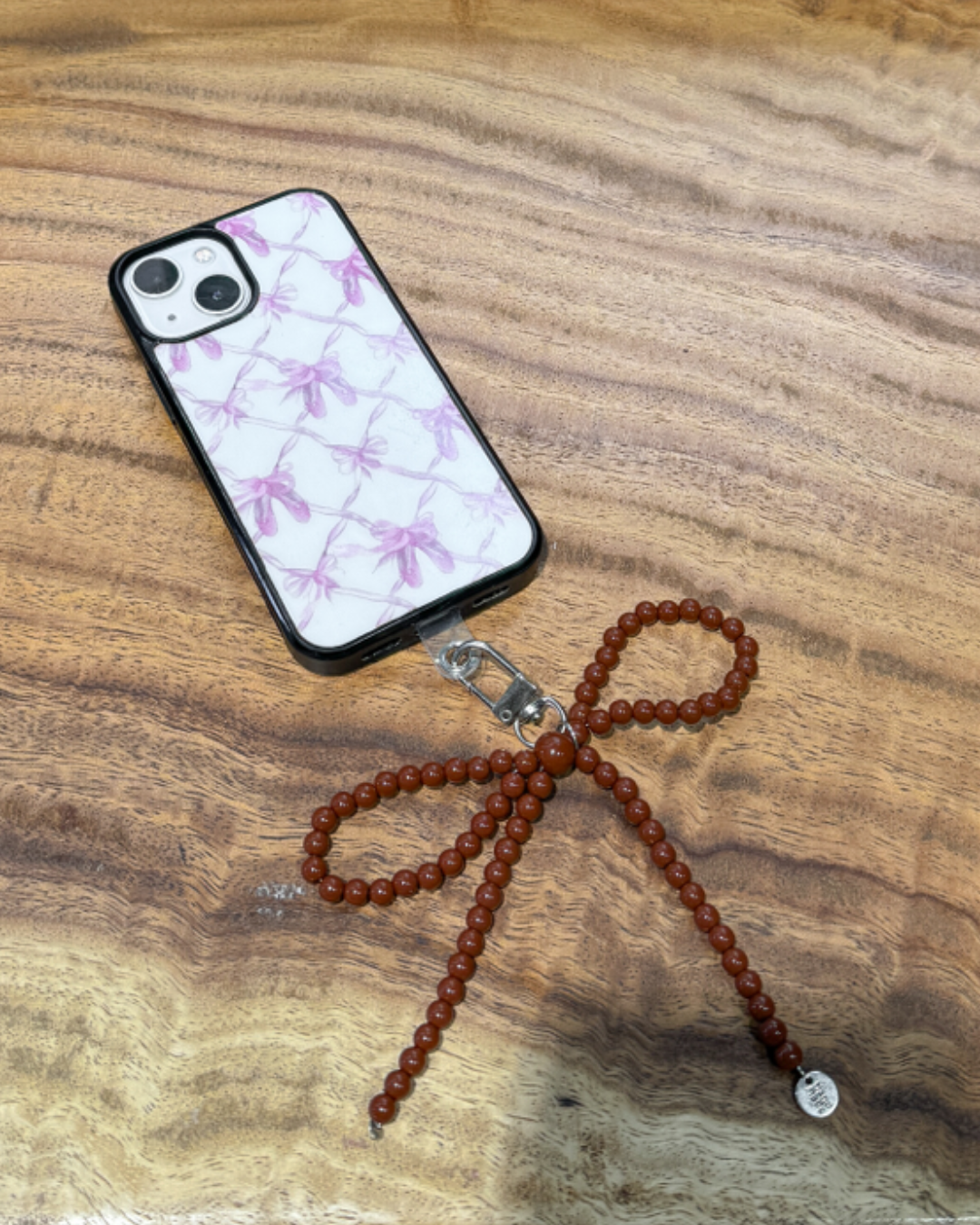Brown Bow Charm
