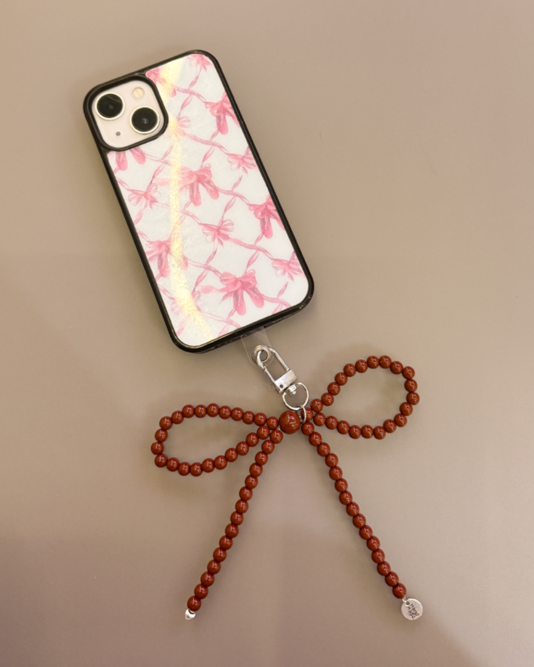 Brown Bow Charm