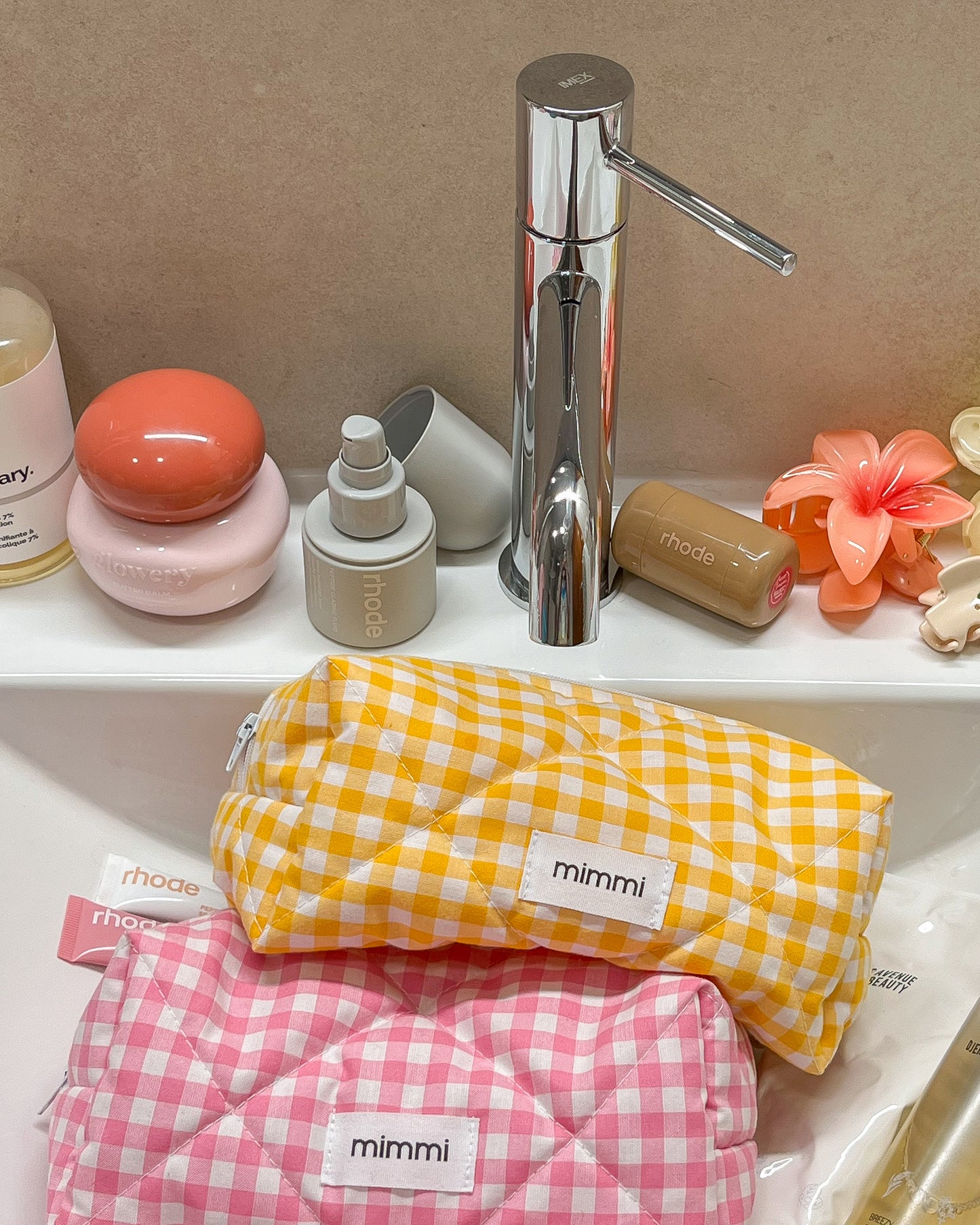 Neceser Vichy in Yellow