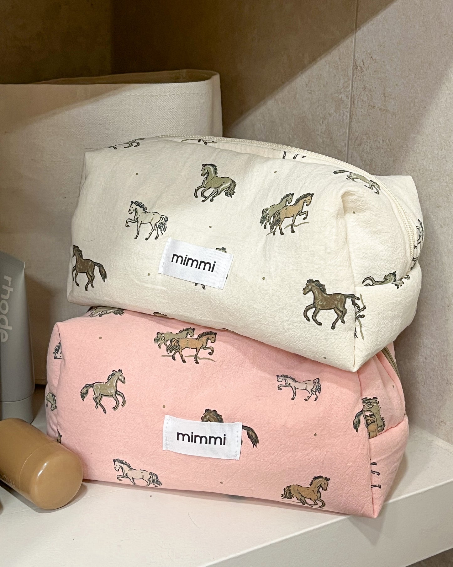 Neceser Horses in Pink