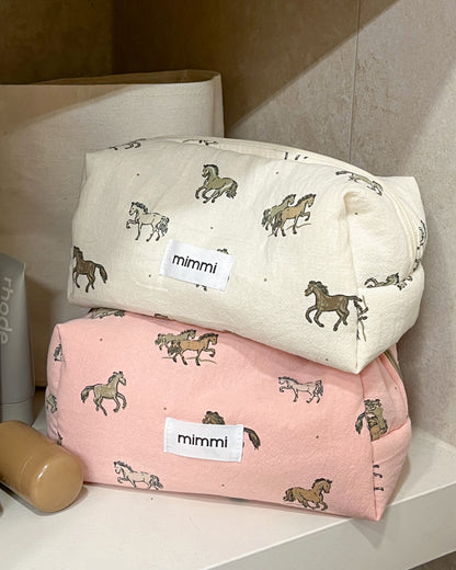 Neceser Horses in Pink