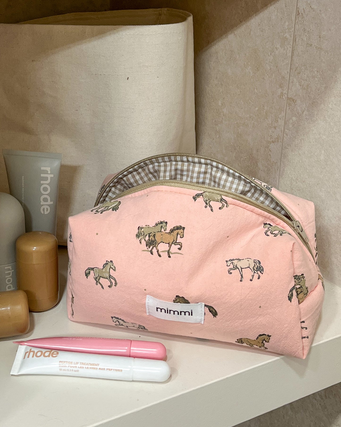 Neceser Horses in Pink