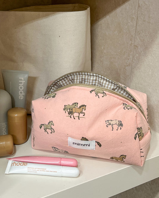 Neceser Horses in Pink