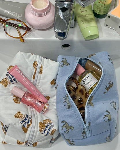 Neceser Horses in Blue