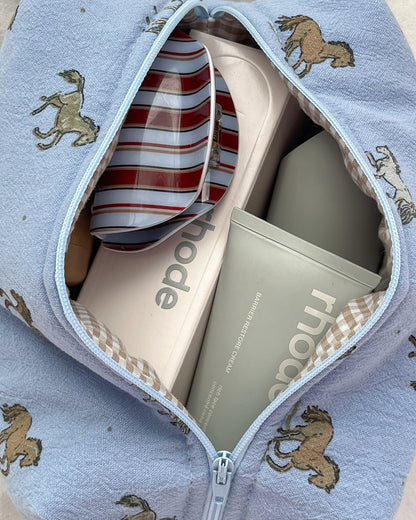 Neceser Horses in Blue