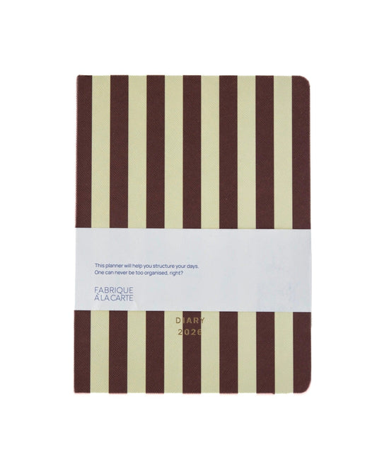 Agenda Rayas Marrón 2026