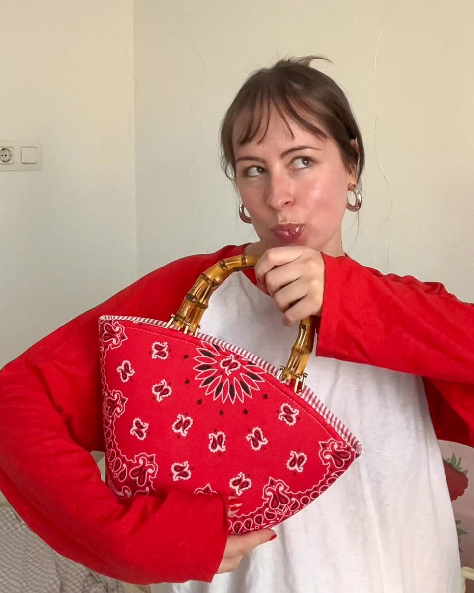 BAMBOO BANDANA RED