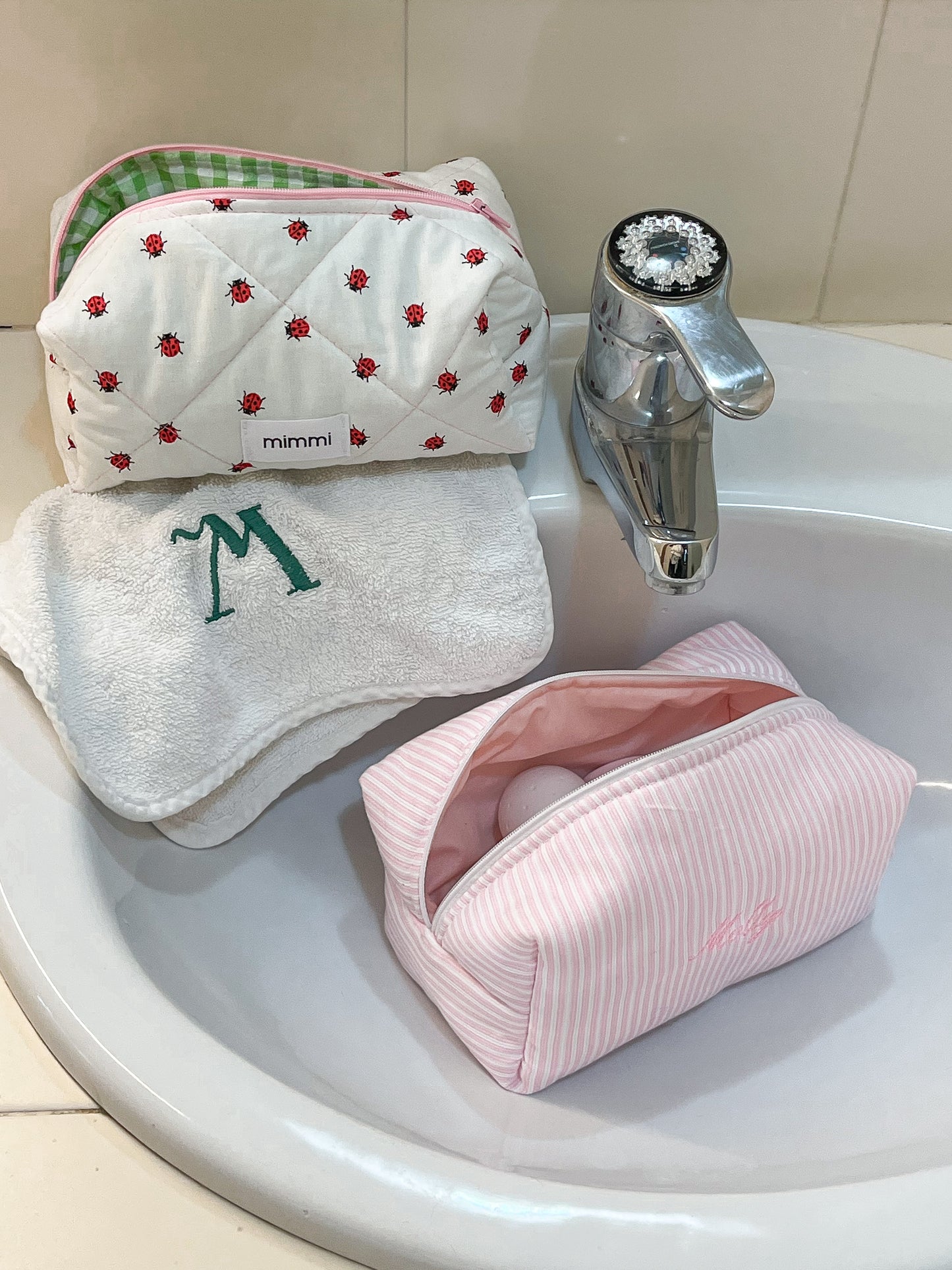 Neceser Pink Stripes