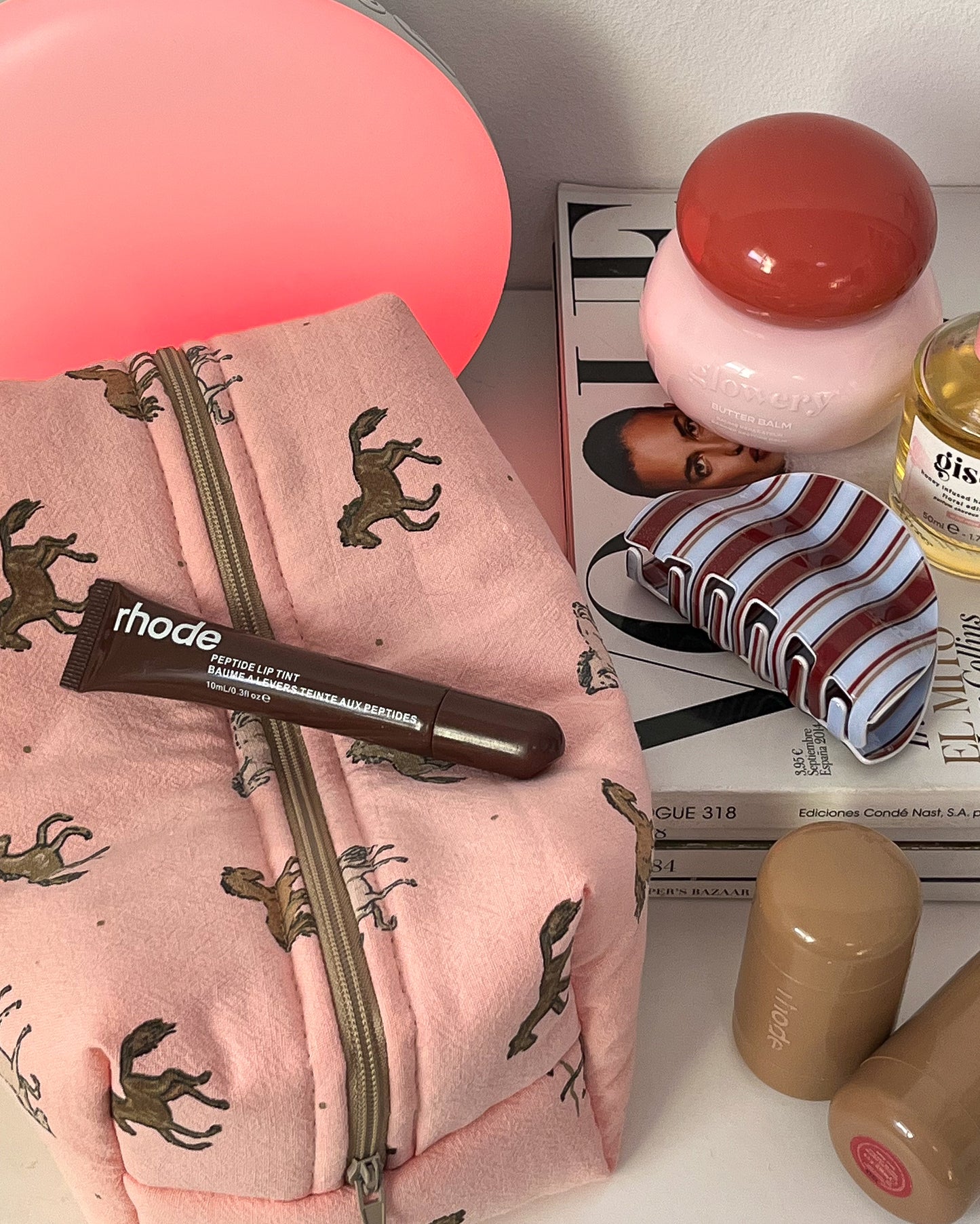 Neceser Horses in Pink