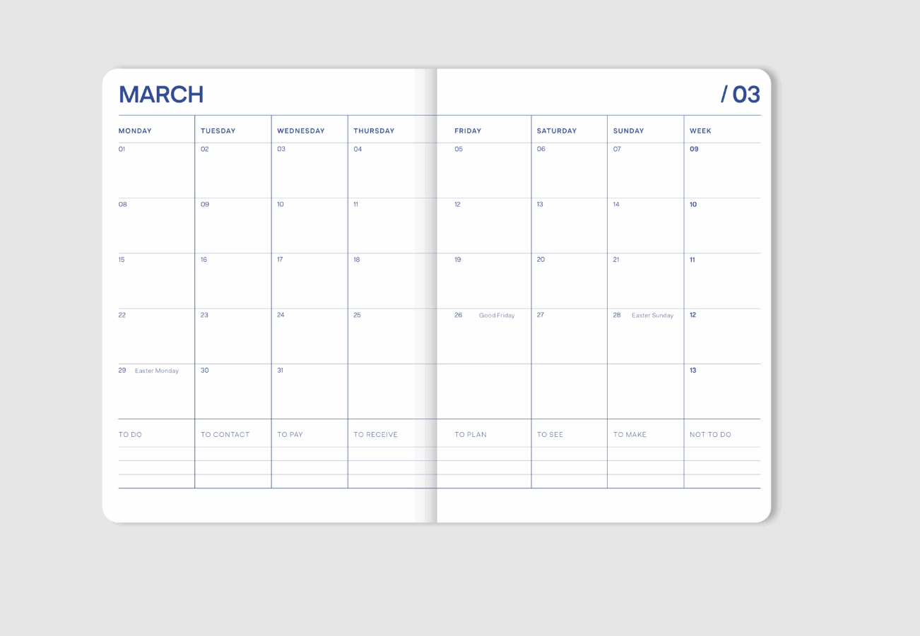 AGENDA RAYAS GRUESAS