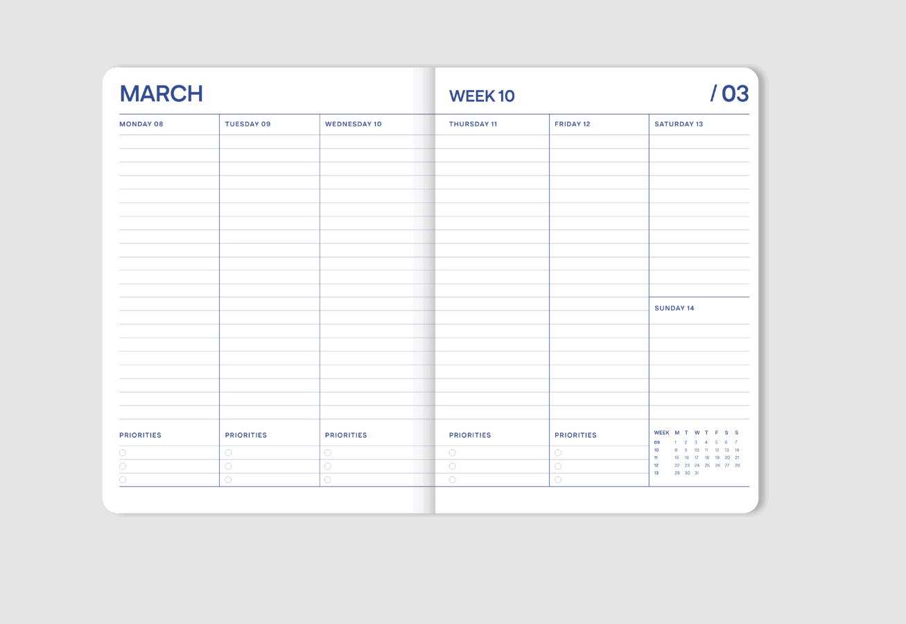 AGENDA RAYAS GRUESAS